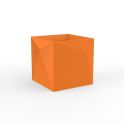 Pot Faz carré, design à facettes 40x40xH40 cm, Vondom orange