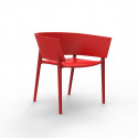 Set de 4 fauteuils Africa, Vondom rouge