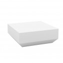 Table basse design carrée Vela Chill 80, Vondom, 80x80xH30cm, blanc