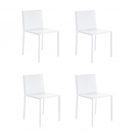 Lot de 4 chaises Quartz, Vondom blanc
