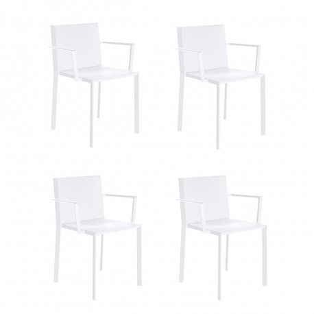 Lot de 4 fauteuils Quartz, Vondom blanc
