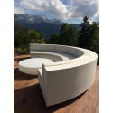 Table basse design ronde Vela diamètre 120cm, Vondom blanc