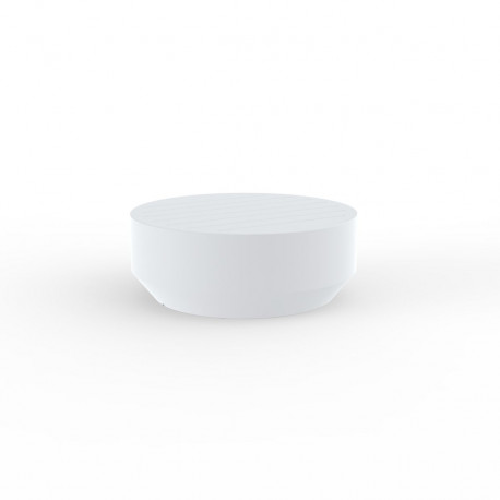 Table basse ronde Vela diamètre 80xH30cm, Vondom blanc