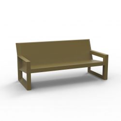 Sofa design Frame, Vondom kaki Mat, avec coussins