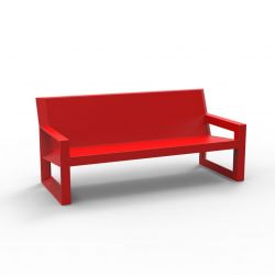 Sofa design Frame, Vondom rouge Mat, avec coussins