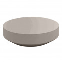 Table basse design ronde Vela diamètre 120cm, Vondom taupe