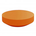Table basse design ronde Vela diamètre 120cm, Vondom orange