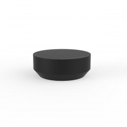 Table basse ronde Vela, diamètre 80xH30cm, Vondom noir