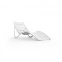 Chaise longue design ondulée Ibiza, Vondom blanc