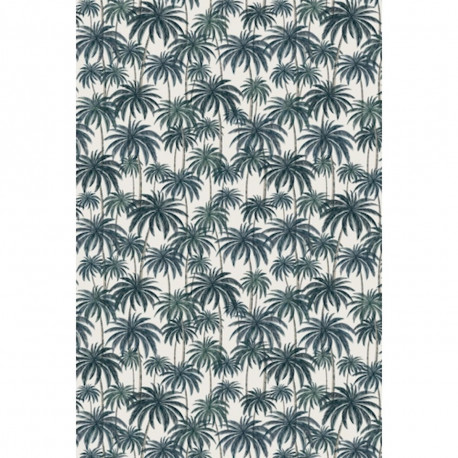 Tapis vinyle palmiers rectangulaire, 198x285cm, collection Paradisio, Pôdevache