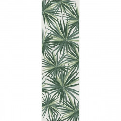 Tapis Beaumont vinyle couloir, Feuilles vertes de Palmiers, 95 x 300 cm, collection Tropicalisme, Pôdevache