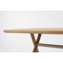 Table en bois Bai en hêtre teinté Natural, Ondarreta