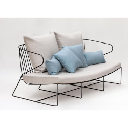 Sofa, indoor-outdoor Isimar noir