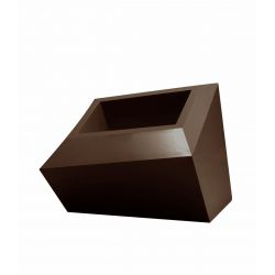 Pot Faz XL, modèle Bas, 82x63xH60 cm, Vondom, bronze