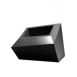 Pot Faz XL, modèle Bas, 82x63xH60 cm, Vondom, noir