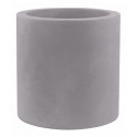 Pot Cylindre diamètre 120 x hauteur 100 cm, simple paroi, Vondom gris argent