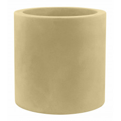 Pot Cylindre diamètre 120 x hauteur 100 cm, simple paroi, Vondom beige