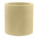 Pot Cylindre diamètre 60 x hauteur 60 cm, simple paroi, Vondom beige