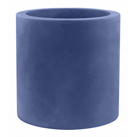 Pot Cylindre diamètre 60 x hauteur 60 cm, simple paroi, Vondom bleu marine