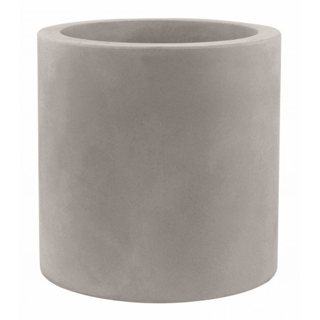 Pot Cylindre diamètre 60 x hauteur 60 cm, simple paroi, Vondom taupe