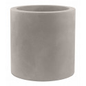 Pot Cylindre diamètre 60 x hauteur 60 cm, simple paroi, Vondom taupe