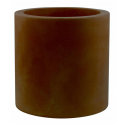 Pot Cylindre diamètre 40 x hauteur 40 cm, simple paroi, Vondom bronze