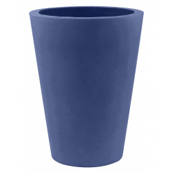 Lot de 2 Pots Cone haut diamètre 50 x hauteur 65 cm, simple paroi, Vondom bleu marine