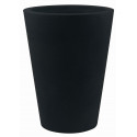 Pot Cone haut diamètre 50 x hauteur 65 cm, simple paroi, Vondom noir