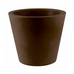 Pot Conique diamètre 80 x hauteur 80 cm, double paroi, Vondom bronze
