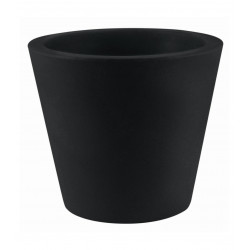 Pot Conique diamètre 80 x hauteur 80 cm, double paroi, Vondom noir