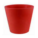 Pot Conique diamètre 80 x hauteur 80 cm, double paroi, Vondom rouge