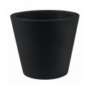 Lot de 4 Pots Coniques diamètre 45 x hauteur 39 cm, simple paroi, Vondom noir