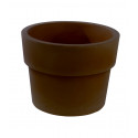 Pot Vaso diamètre 80 x hauteur 61 cm, simple paroi, Vondom bronze