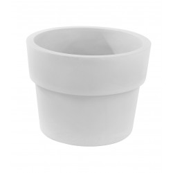 Lot de 2 Pots Vaso diamètre 60 x hauteur 46 cm, simple paroi, Vondom blanc