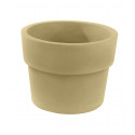 Lot de 2 Pots Vaso diamètre 50 x hauteur 38 cm, simple paroi, Vondom beige