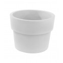 Lot de 2 Pots Vaso diamètre 50 x hauteur 38 cm, simple paroi, Vondom blanc
