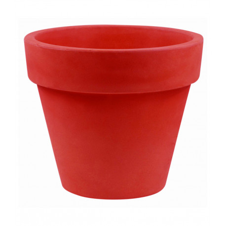 Pot Maceta diamètre 120 x hauteur 104 cm, simple paroi, Vondom rouge