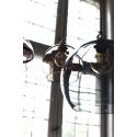 Suspension Rowan Transparente, diamètre 28 cm, Ebb & Flow, douille et câble torsadé dorés